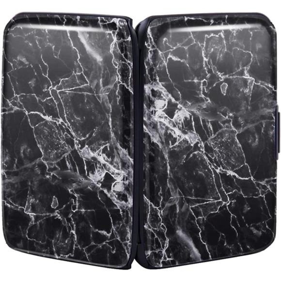 Mini Credit Card Holder, RFID Blocking Slim Hard Card Case ID Case Travel Wallet - Picture 6 of 6